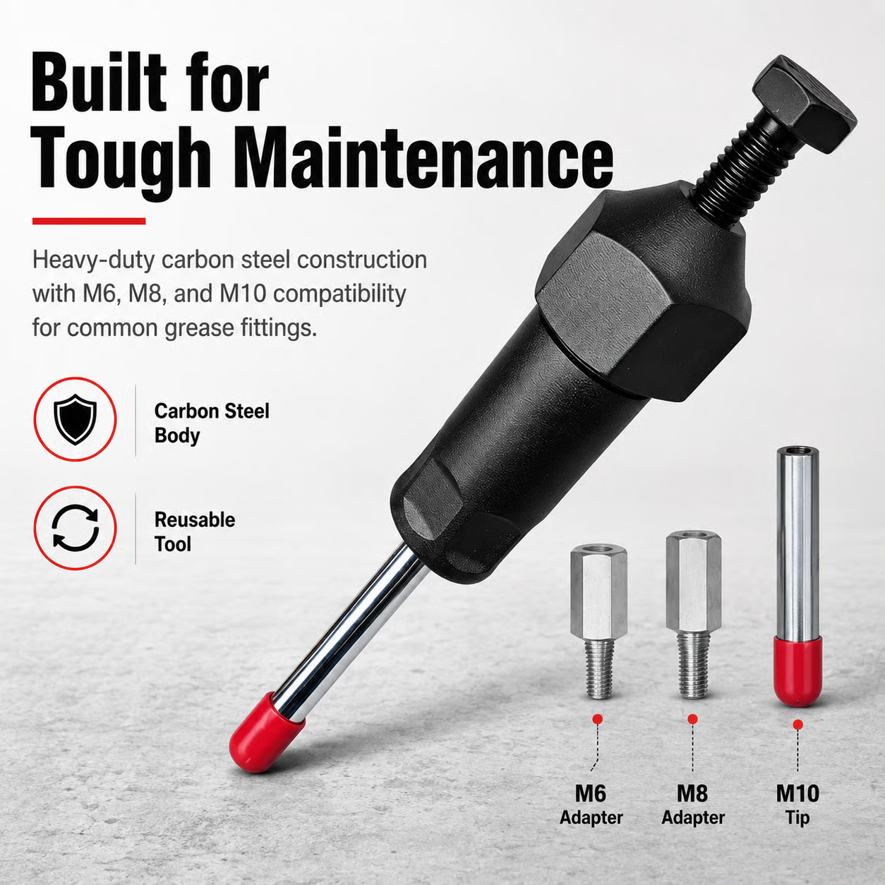 Heavy-Duty Grease Fitting Unclogging Tool