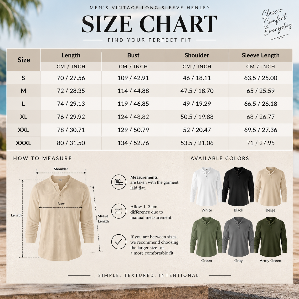 ⏰LAST DAY 60% OFF - MEN’S VINTAGE LONG SLEEVE HENLEY