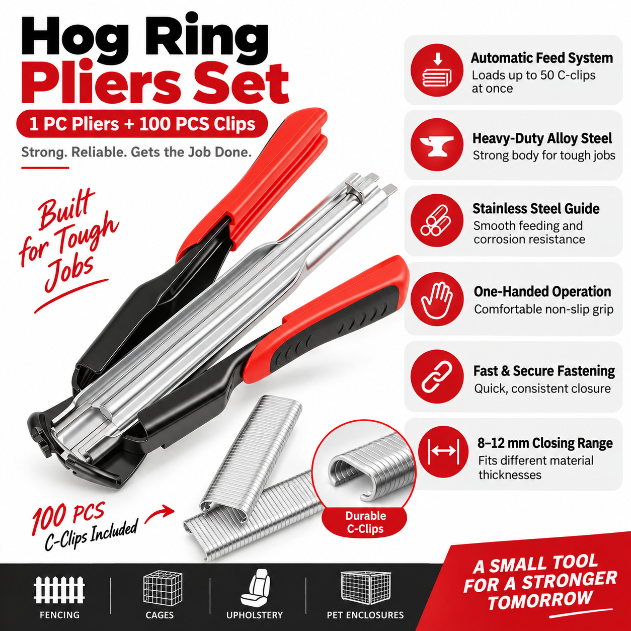 Hog Ring Pliers Kit