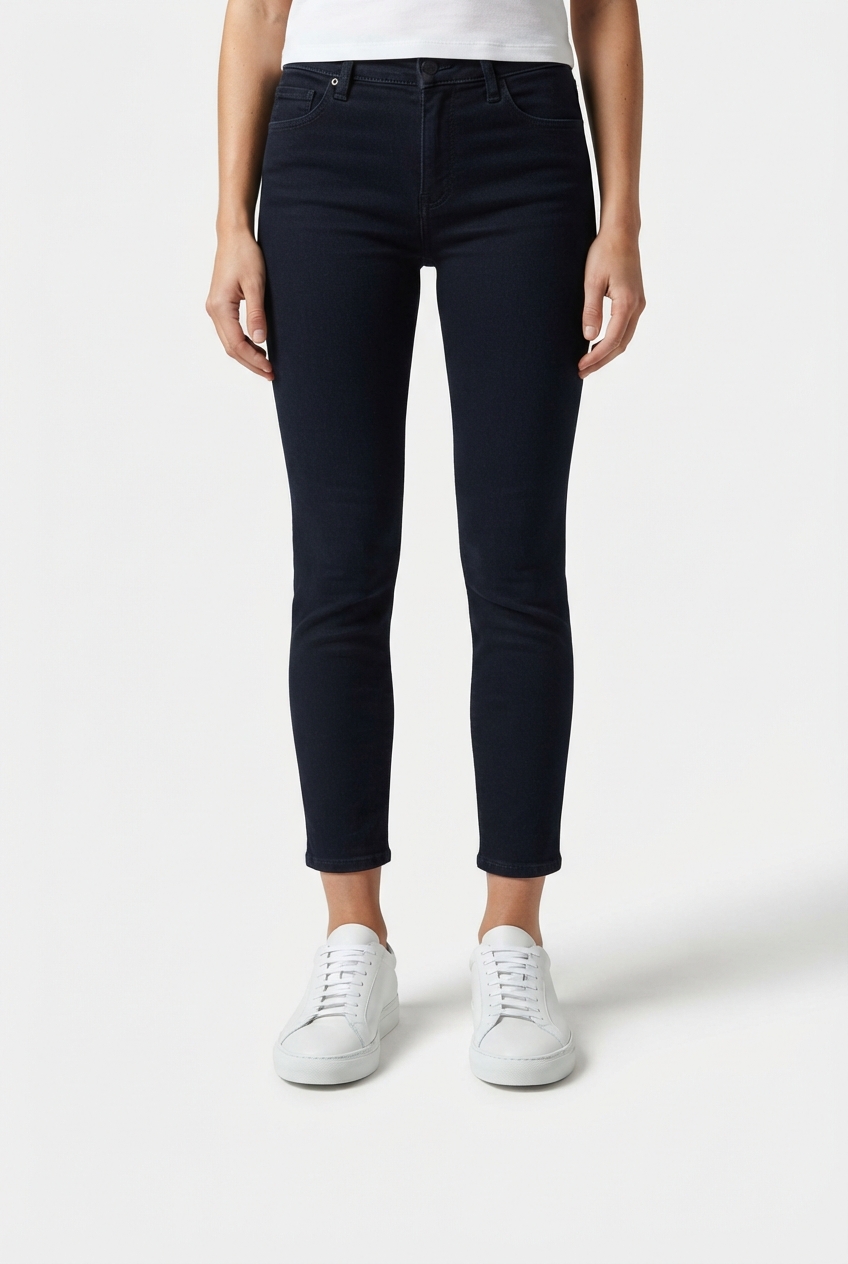 White minimalist low-top sneakers