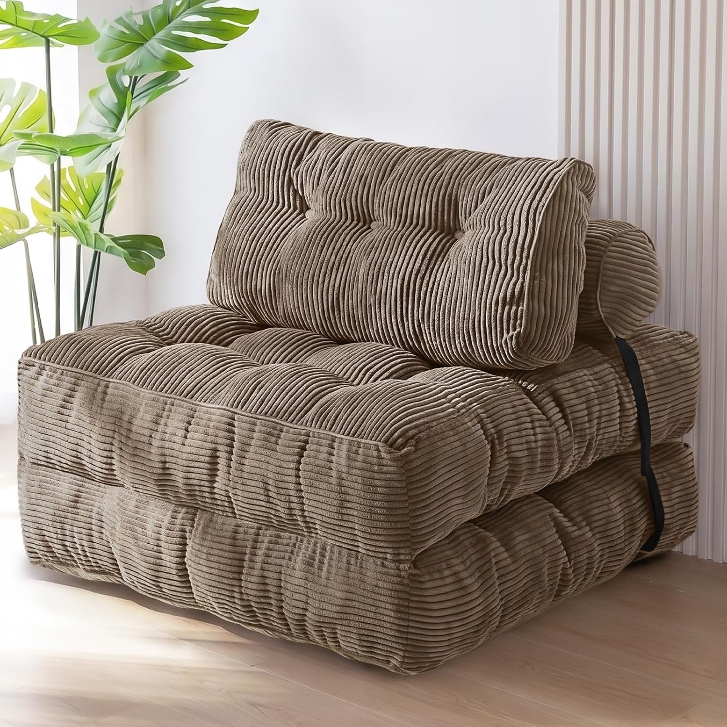 Folding Sofa Bed, Convertible Chair Bed with Pillow