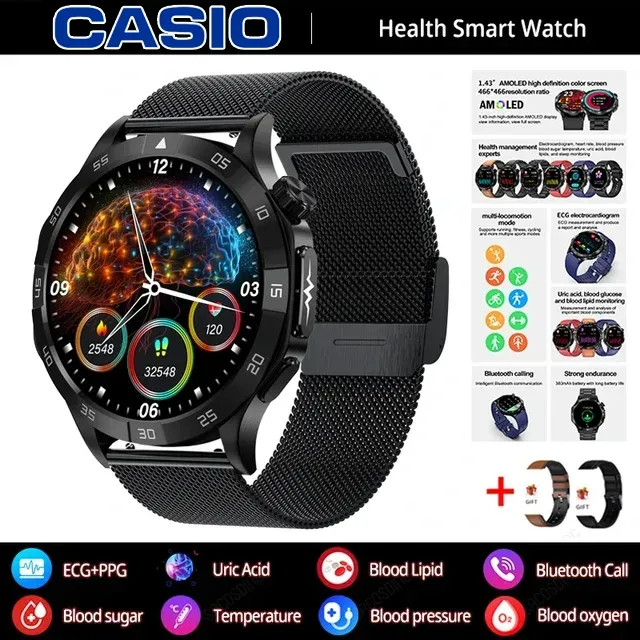 💫 Jaunums 2026: CASIO viedpulkstenis, kas rūpējas par tavu veselību