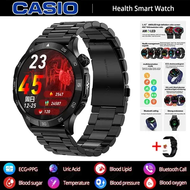 💫 Jaunums 2026: CASIO viedpulkstenis, kas rūpējas par tavu veselību