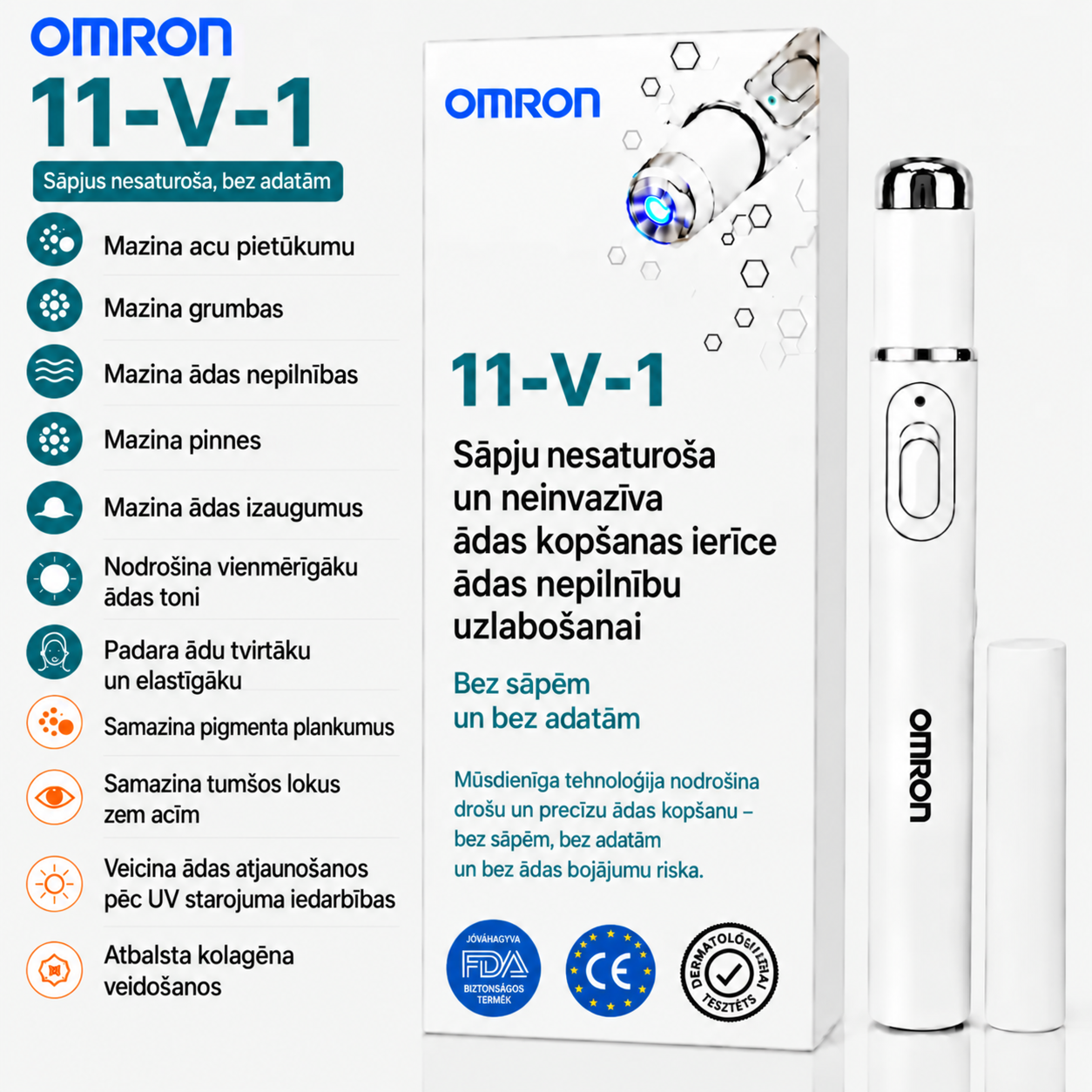 Omron™ daudzfunkcionāls dzimumzīmju noņemšanas rīks visam ķermenim – jaunākais 2026. gada modelis. Nesāpīgs un neinvazīvs ādas kopšanas risinājums. Tas ļauj ātri un bez rētām noņemt dzimumzīmes mājas apstākļos. Ražots ASV.