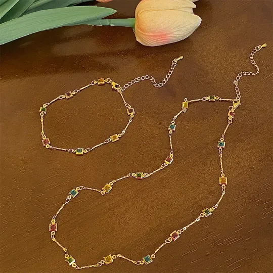 🎁Productos populares con un precio muy reducido en 2024💃Conjunto de joyas Elizabeth de oro de 18 quilates🌟