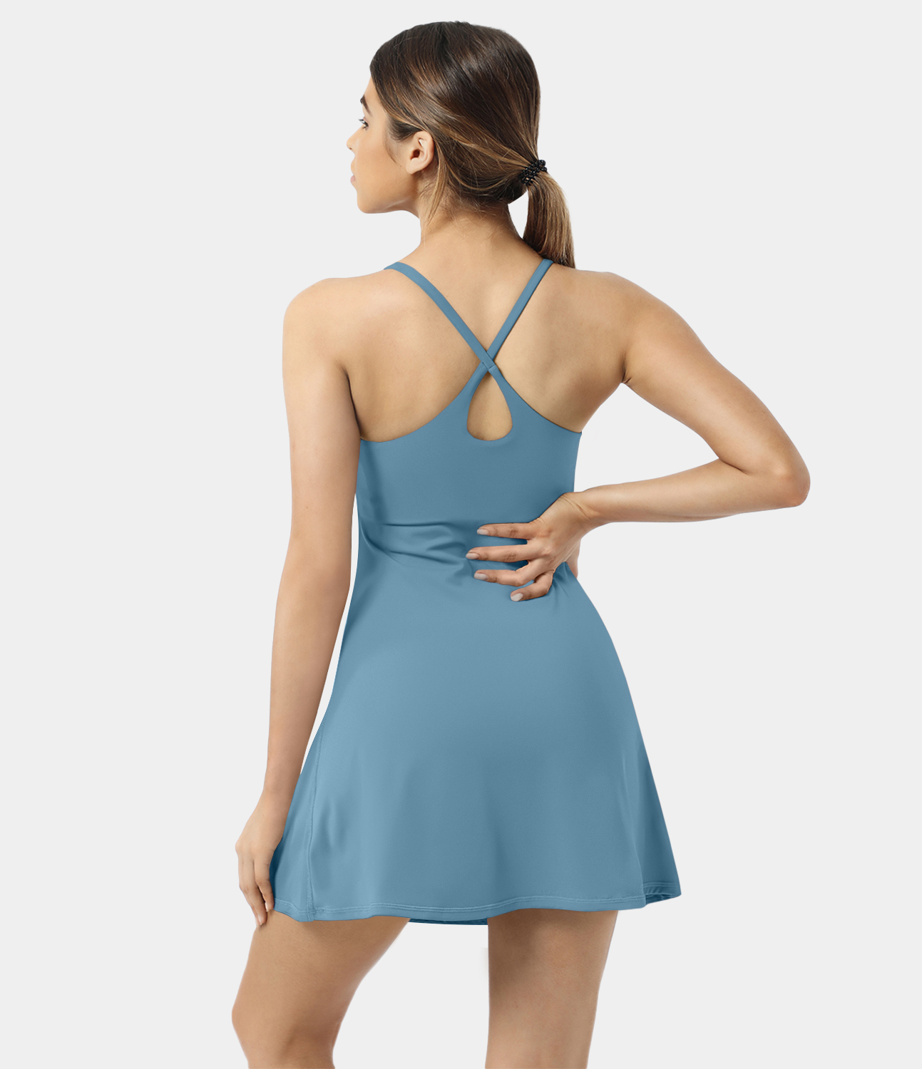 Softlyzero Plush Backless Active Dress-Easy Peezy Edition