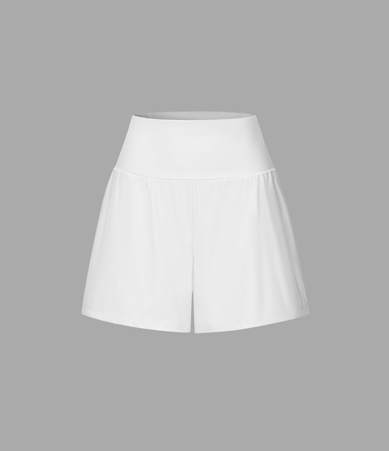 Super High Waisted Back Pocket & Side Hidden Pocket 2-in-1 Yoga Shorts 5''-Longer Length