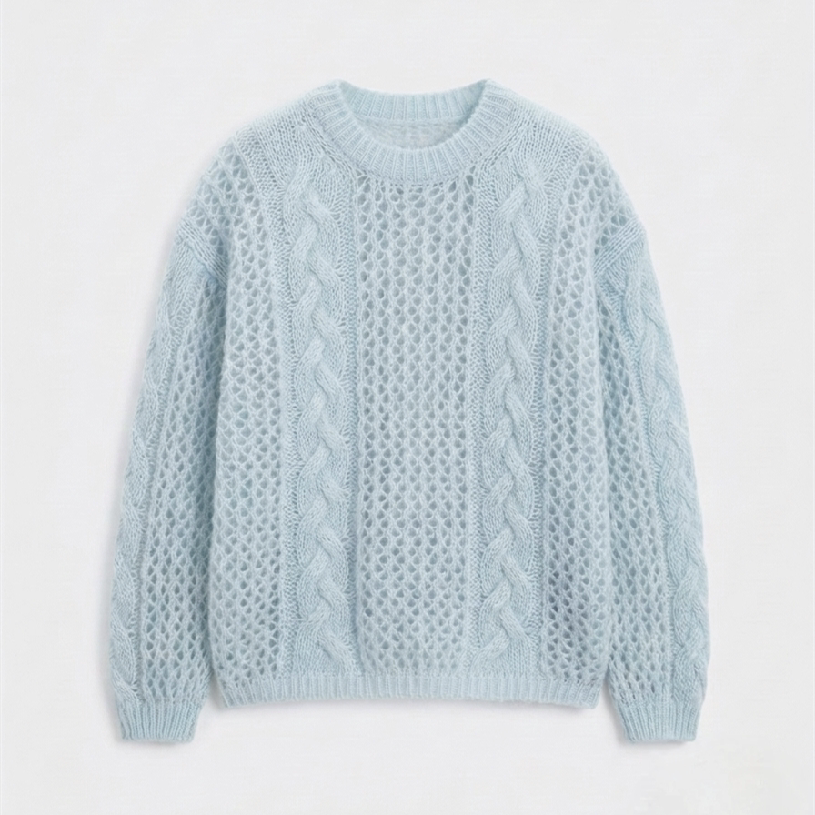 Women’s Mohair Wool Blend Knit Sweater
