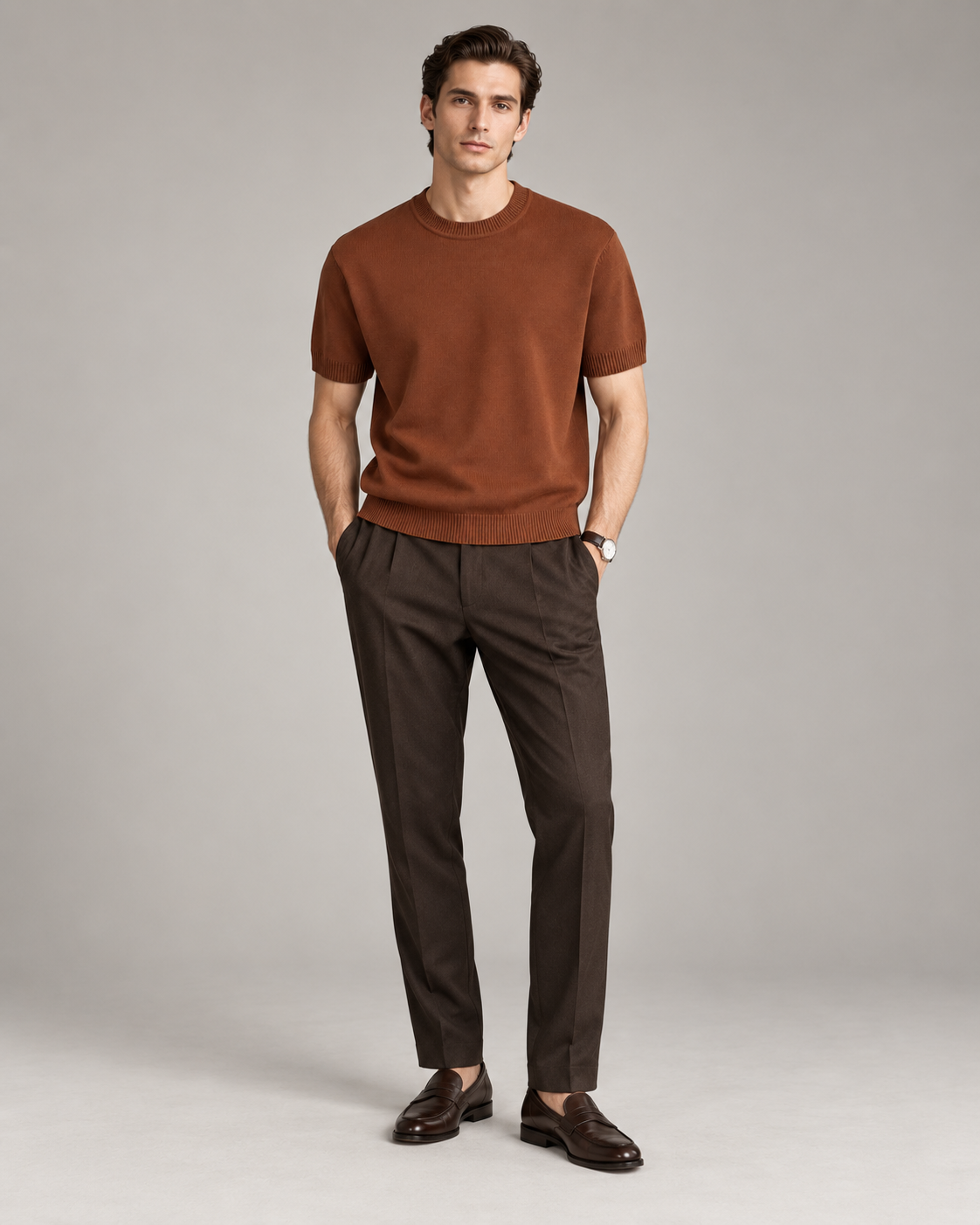 Men's Cooling Knit Short Sleeve Shirt