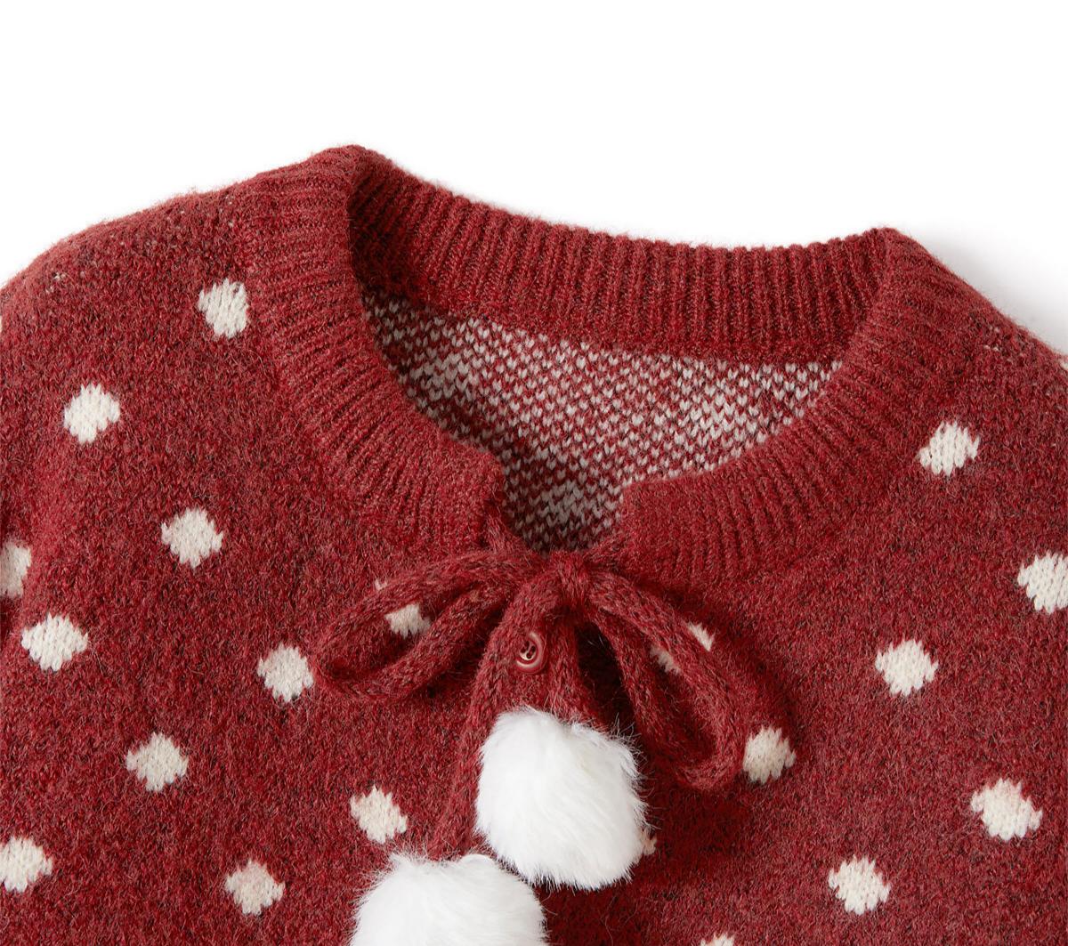 Women’s Color Block Knit Sweater with Bow Detail