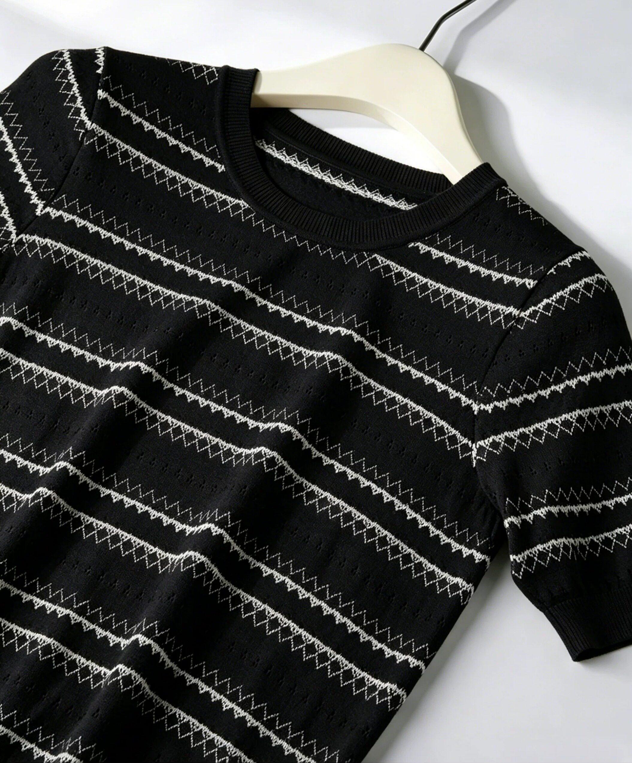 Women Summer Thin Tencel Knit Top