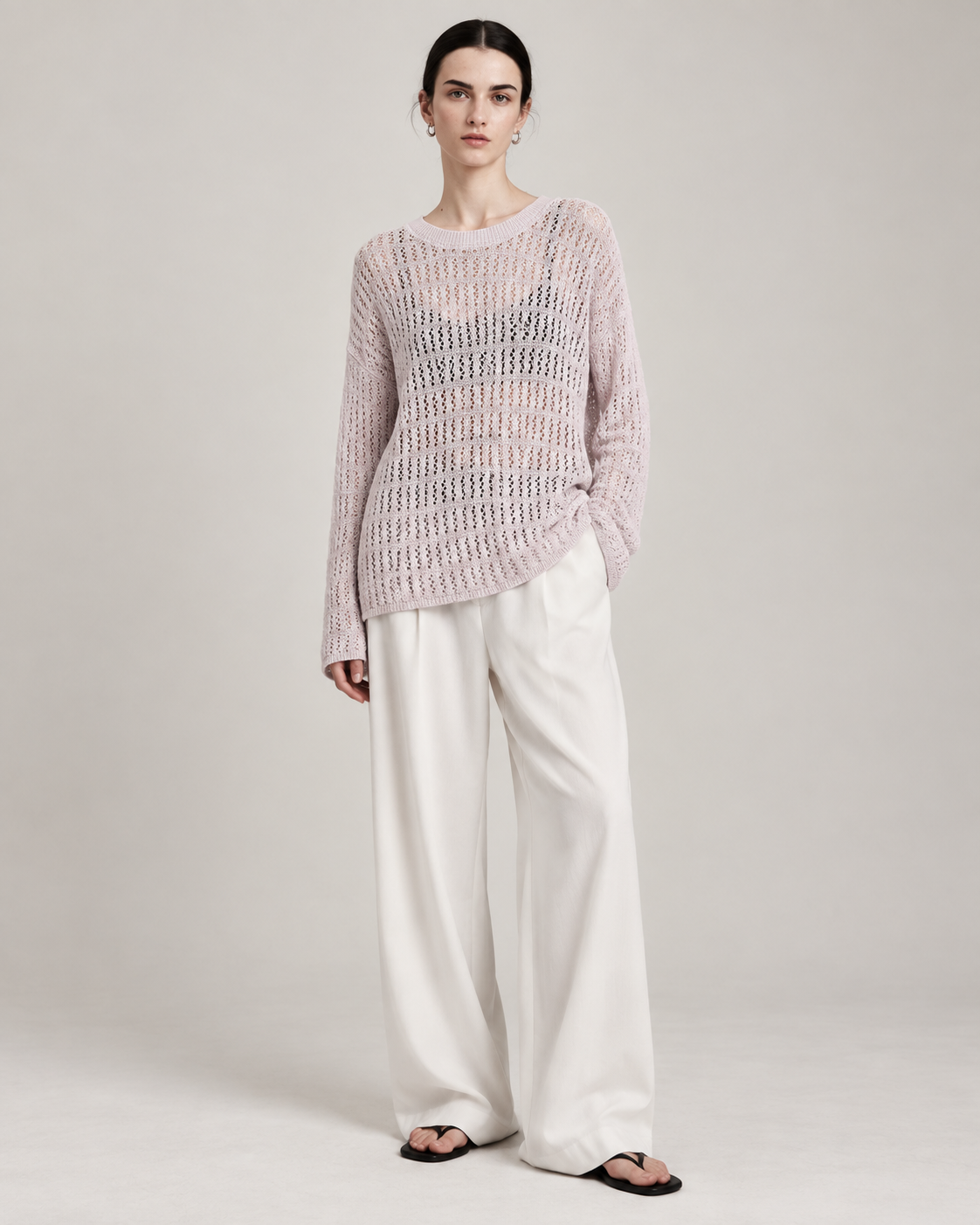 Women’s Klein Blue Openwork Knit Cover-Up