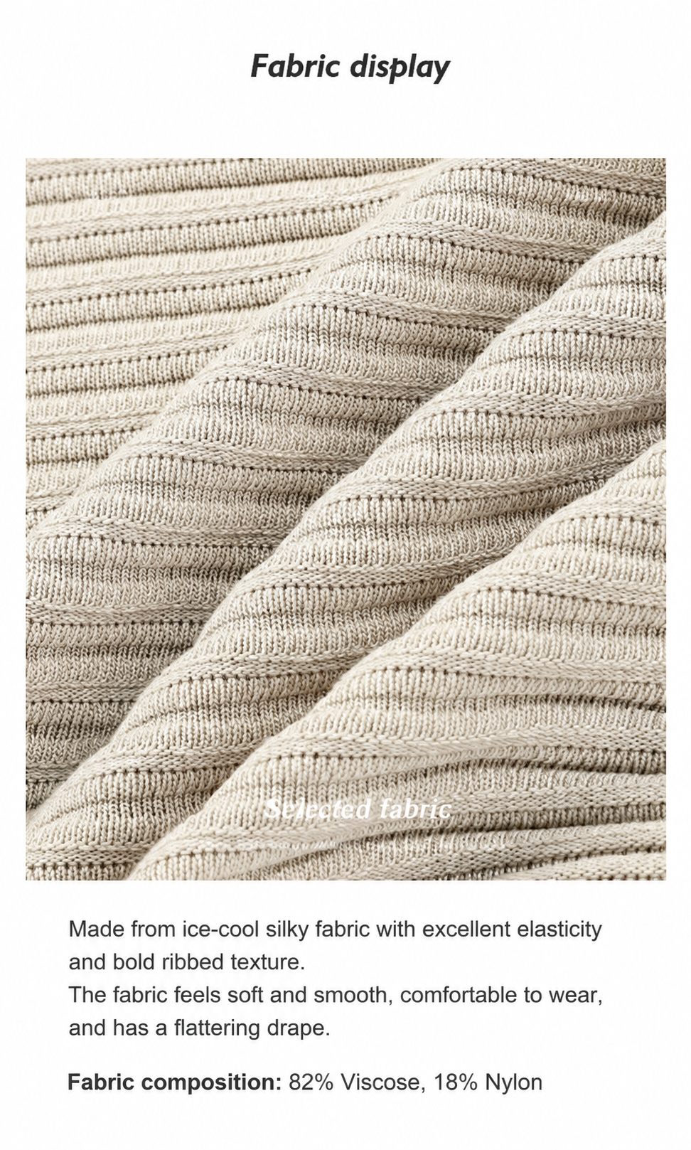 Women’s V-Neck Ribbed Knit Dress