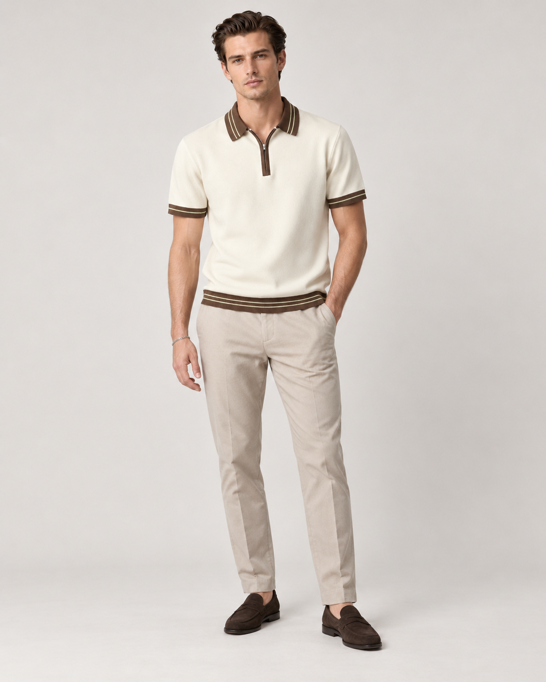 Men’s Old-Money Style Cool-Touch Mesh Polo Shirt