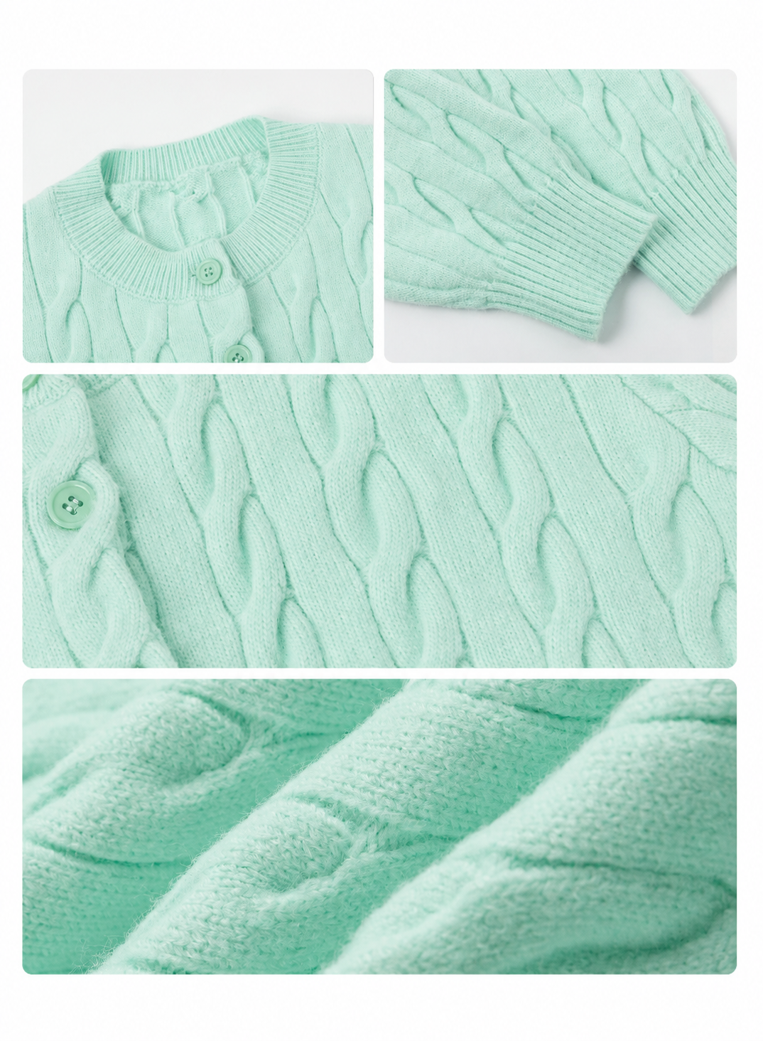 Women’s  Cable Knit Cardigan Sweater
