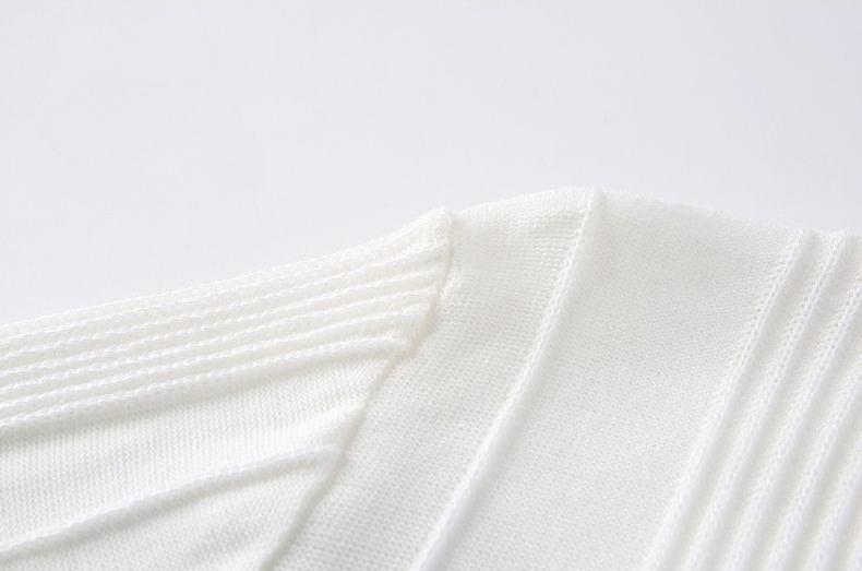 Men's Cooling Vertical Rib Knit Short Sleeve Shirt