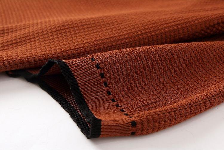 Men’s Old-Money Style Waffle Knit Polo Shirt