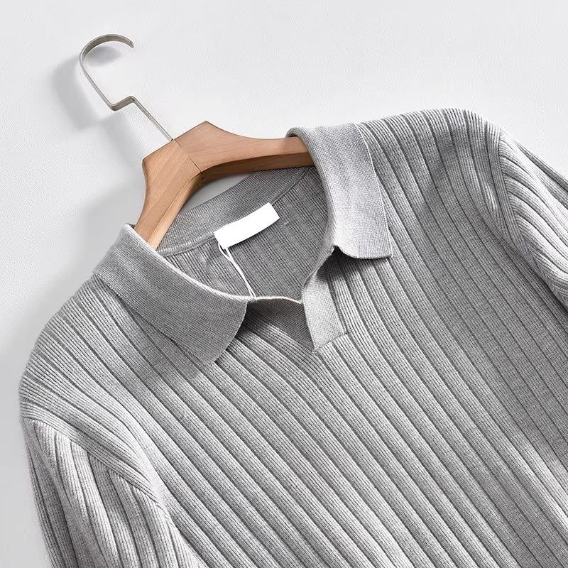 Men’s Old-Money Style Cool-Touch Ribbed Knit Top