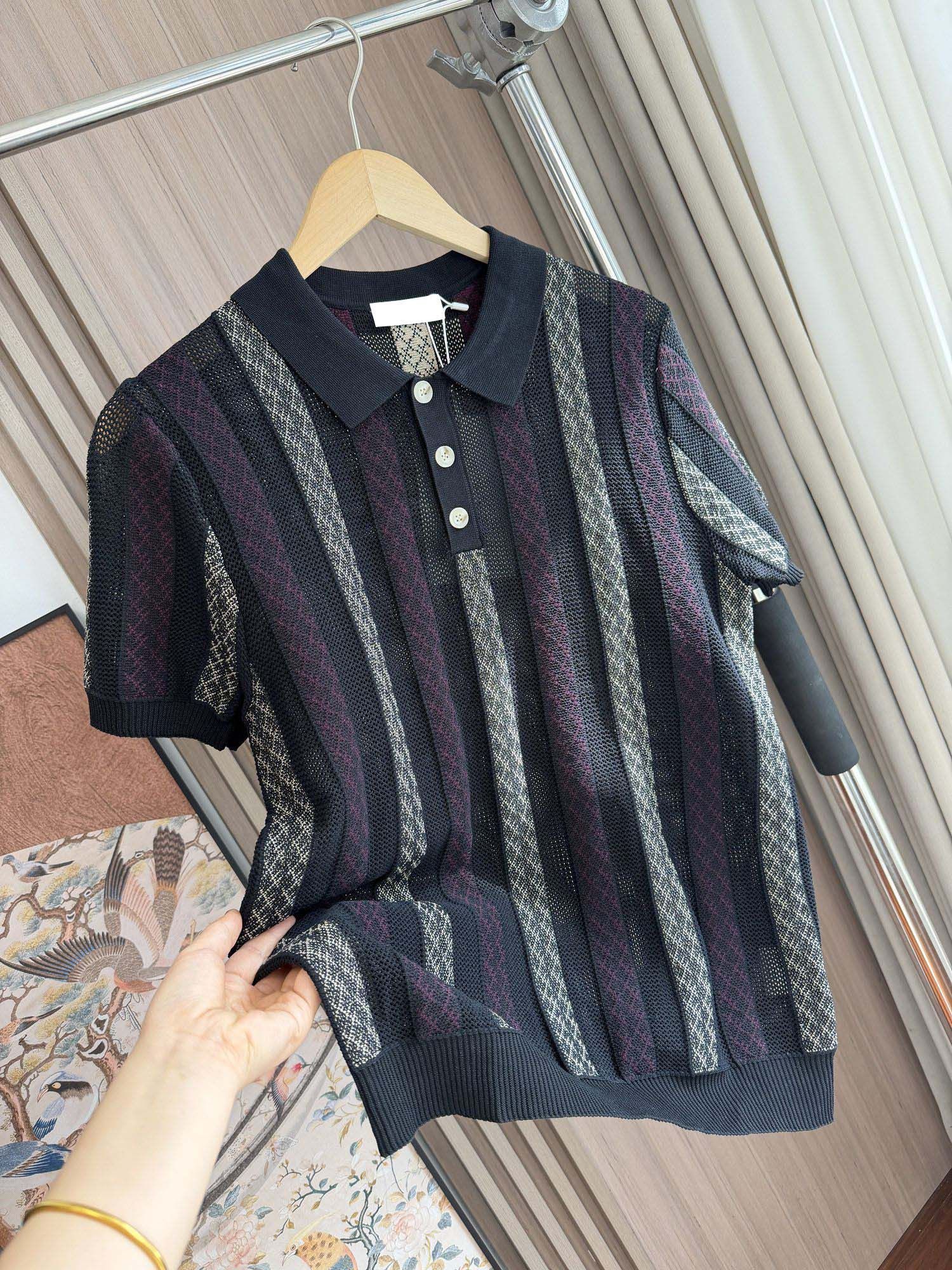 Men’s Old-Money Style Cool-Touch Mesh Knit Shirt