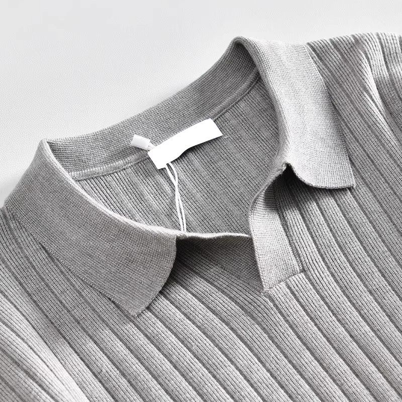 Men’s Old-Money Style Cool-Touch Ribbed Knit Top