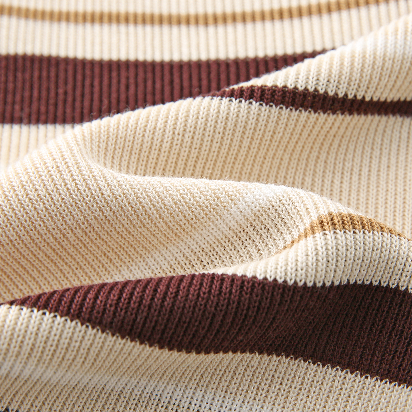 Women's Retro Contrast Stripe Knit T-Shirt Top