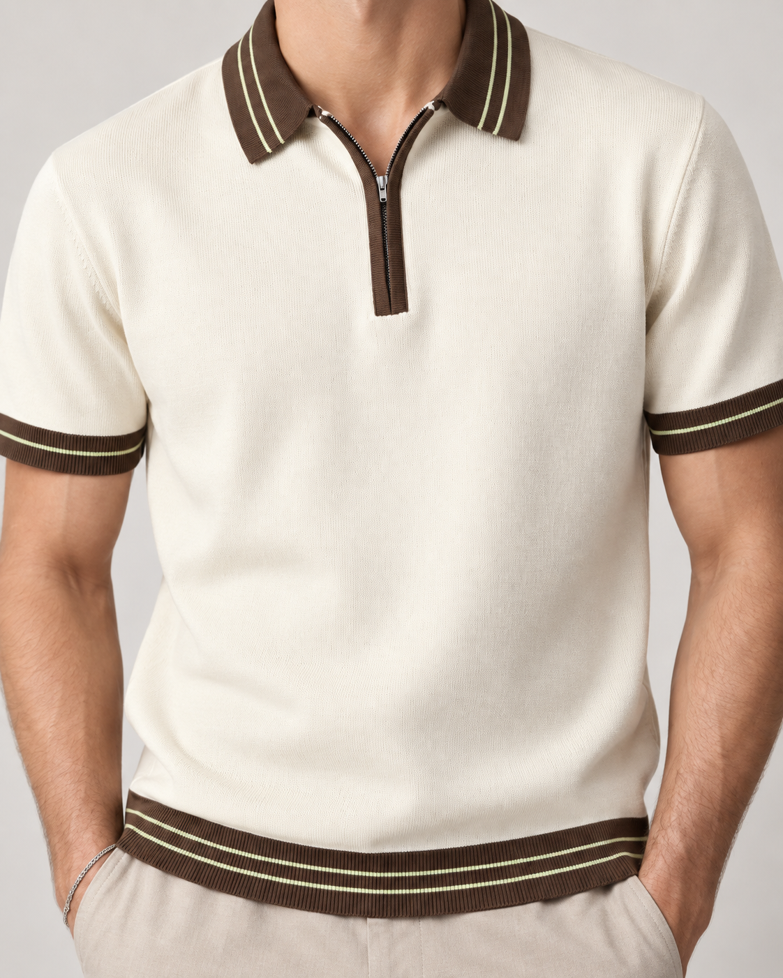 Men’s Old-Money Style Cool-Touch Mesh Polo Shirt