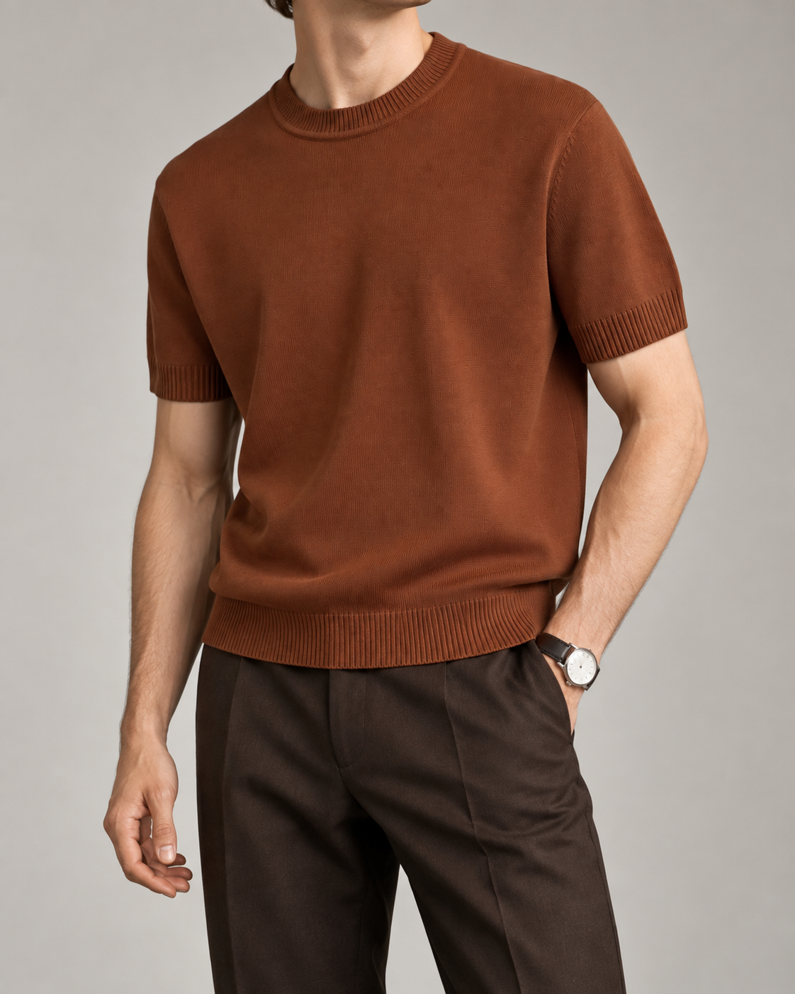 Men's Cooling Knit Short Sleeve Shirt