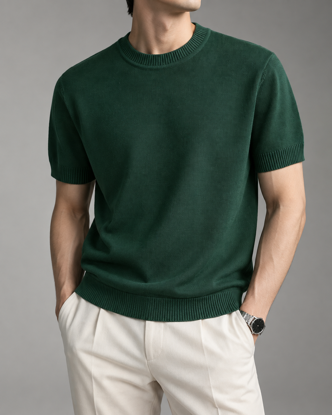 Men's Cooling Knit Short Sleeve Shirt