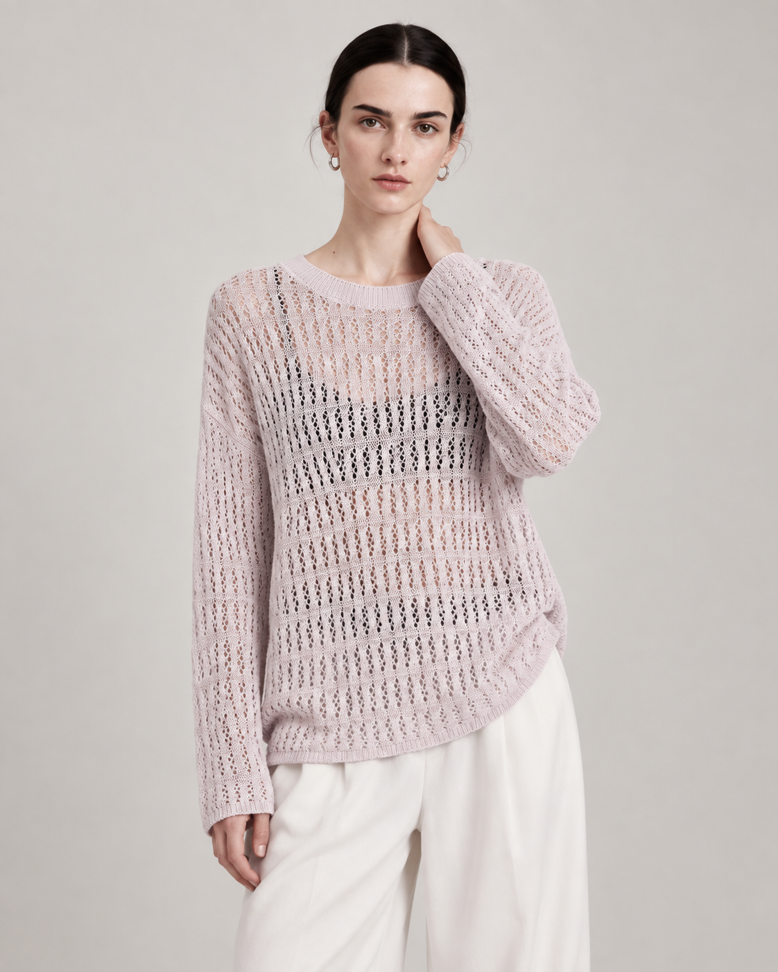 Women’s Klein Blue Openwork Knit Cover-Up