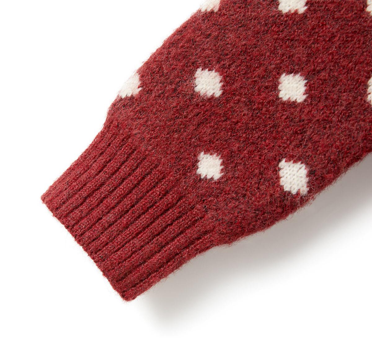 Women’s Color Block Knit Sweater with Bow Detail