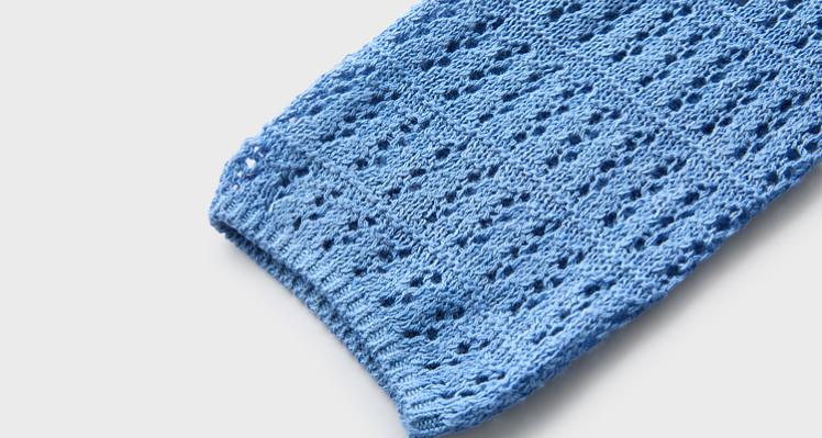 Women’s Klein Blue Openwork Knit Cover-Up