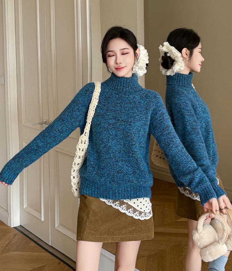 Women's Cloud Yarn Fluffy Knit Sweater