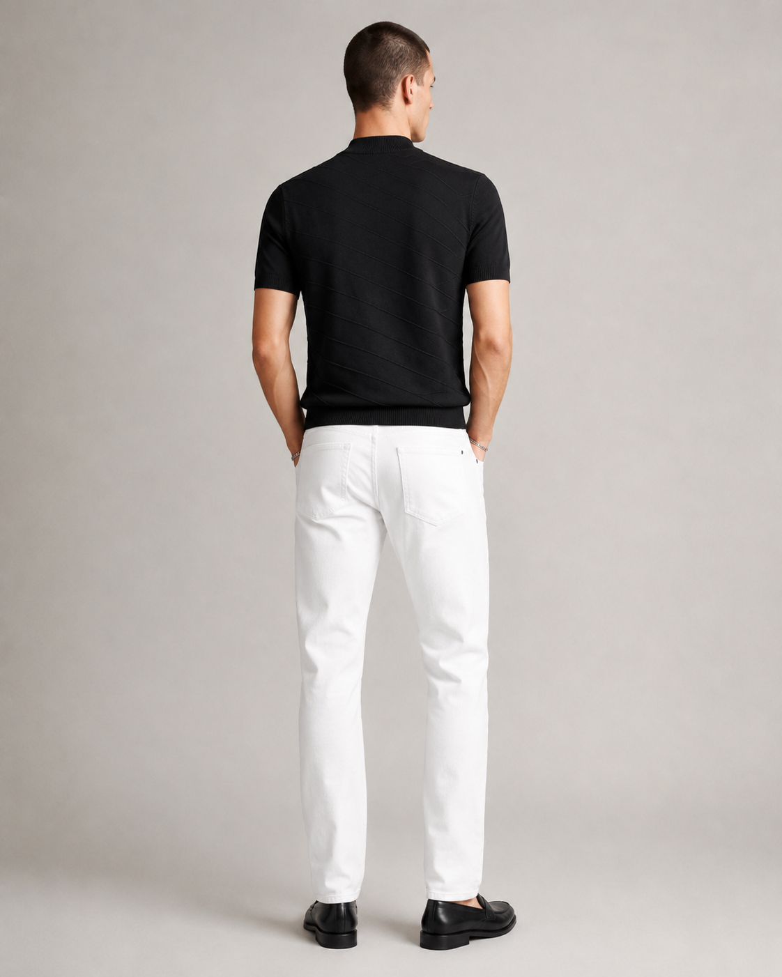 Men’s Old Money Stripe Knit Short Sleeve