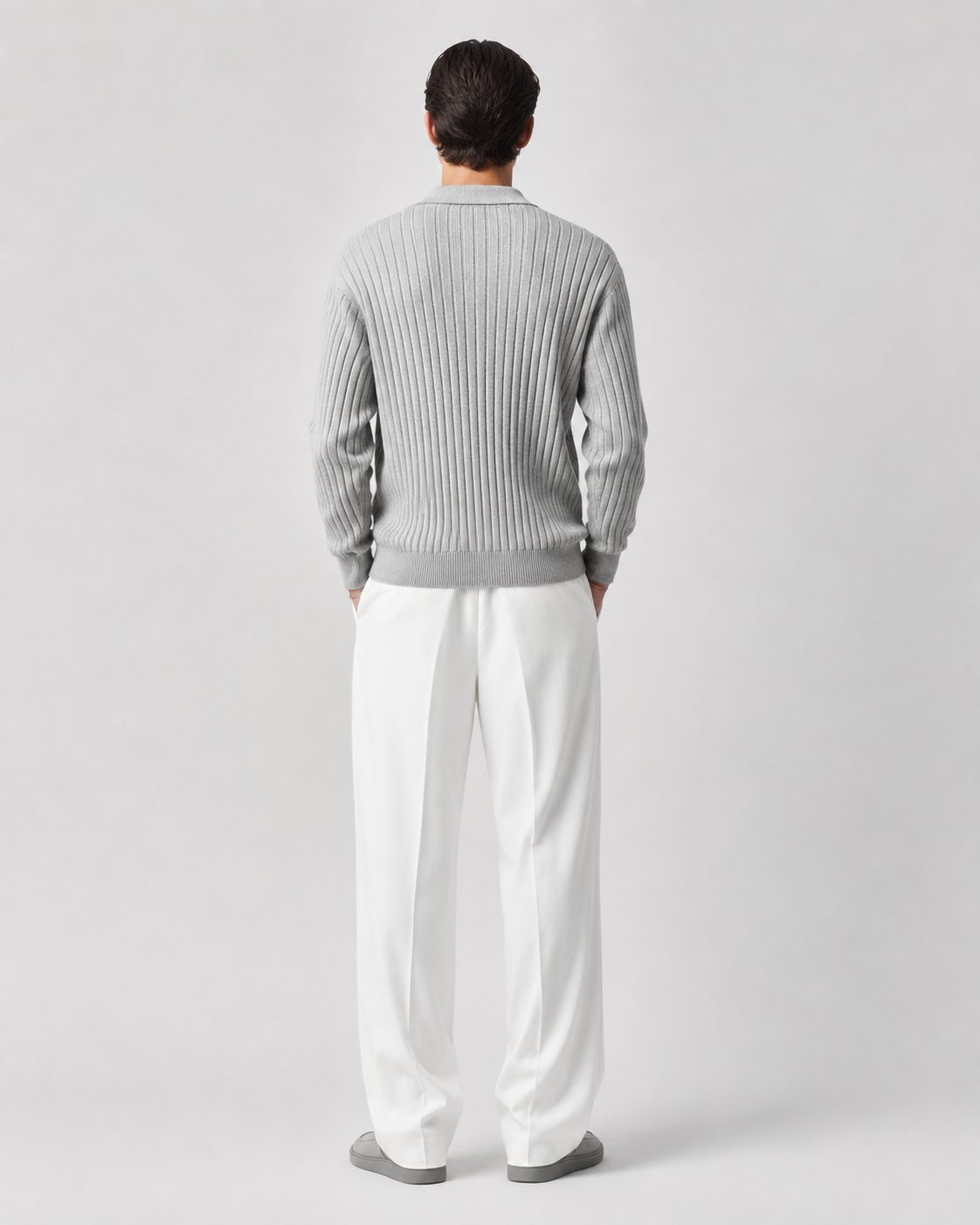 Men’s Old-Money Style Cool-Touch Ribbed Knit Top