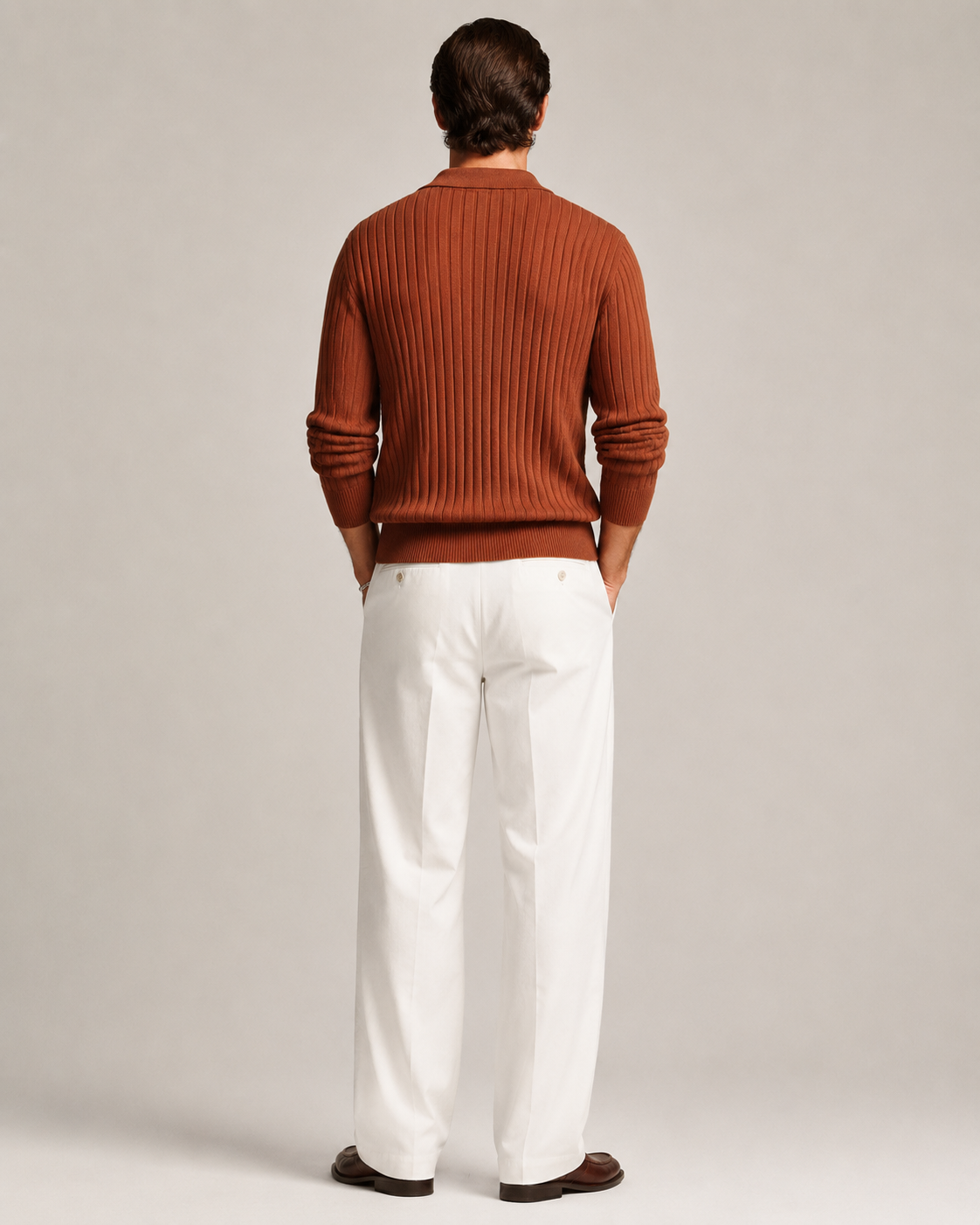 Men’s Old-Money Style Cool-Touch Ribbed Knit Top