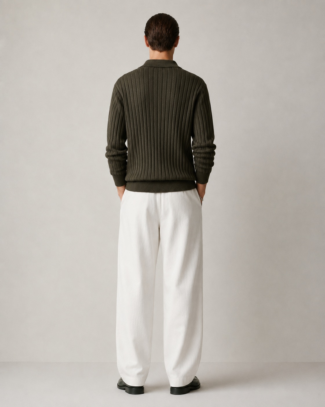 Men’s Old-Money Style Cool-Touch Ribbed Knit Top