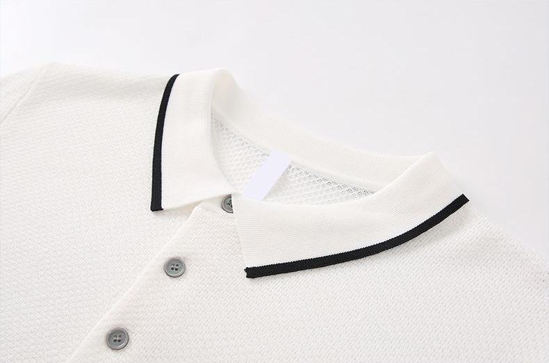 Men’s Old-Money Style Cool-Touch Honeycomb Polo Shirt