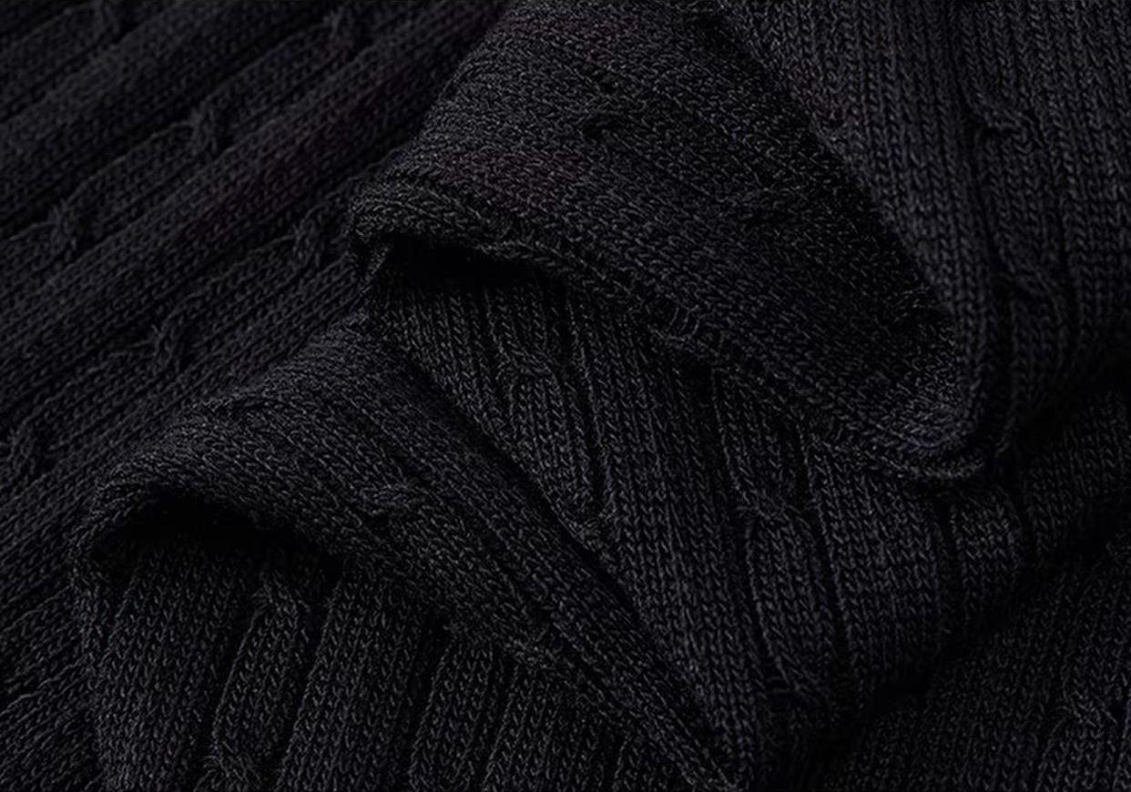 Men's Cooling Cable Knit Polo Shirt