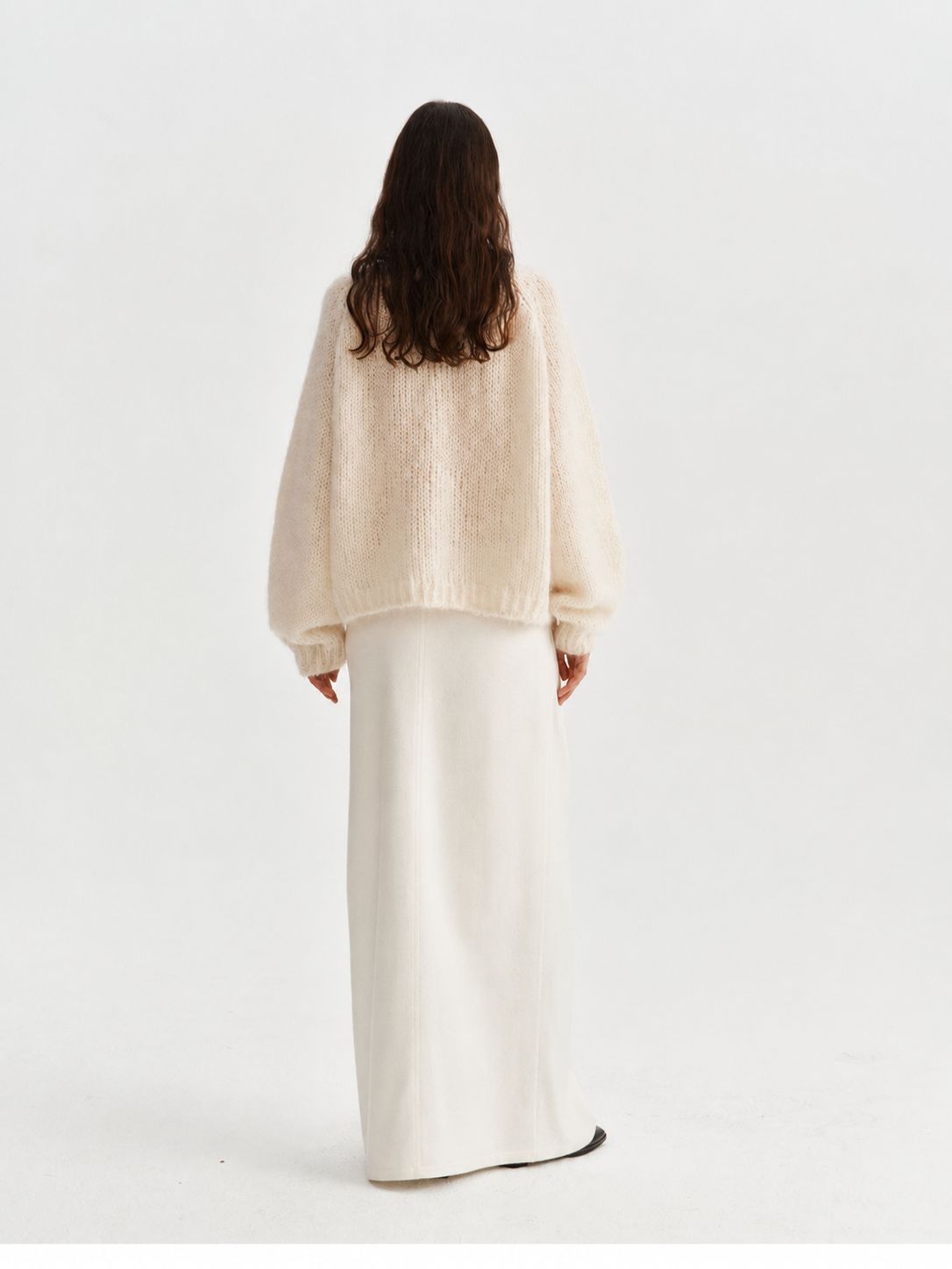 Women's Mohair Hand Embroidered Floral Knit Sweater
