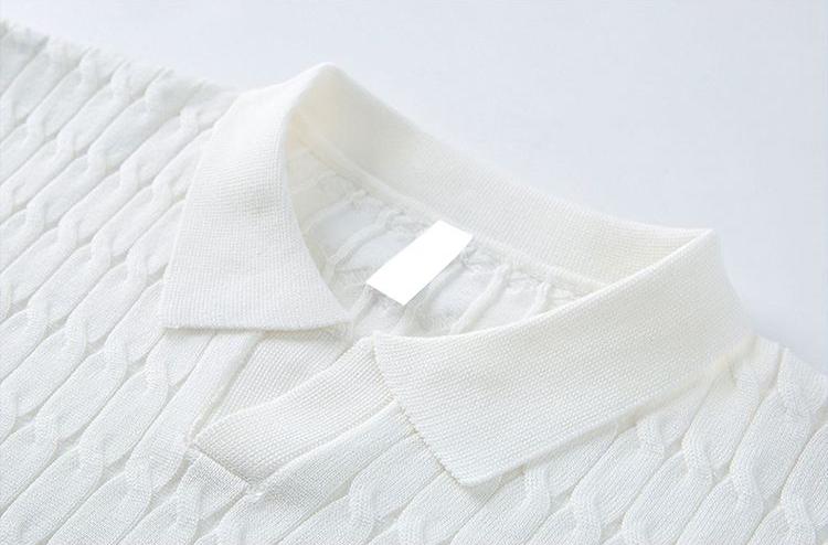 Men’s Old-Money Style Cool-Touch Honeycomb Knit Polo