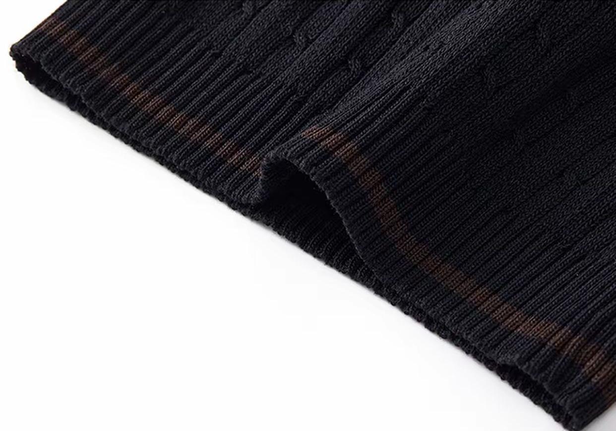 Men's Cooling Cable Knit Polo Shirt