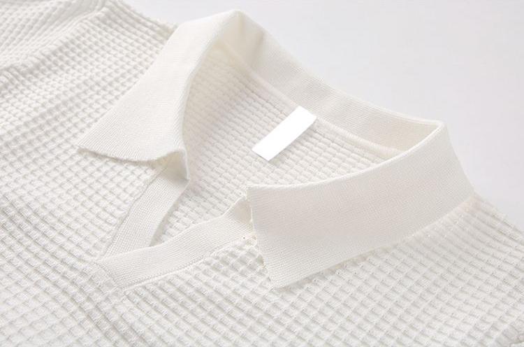 Men’s Old-Money Style Cool-Touch Honeycomb Knit Polo