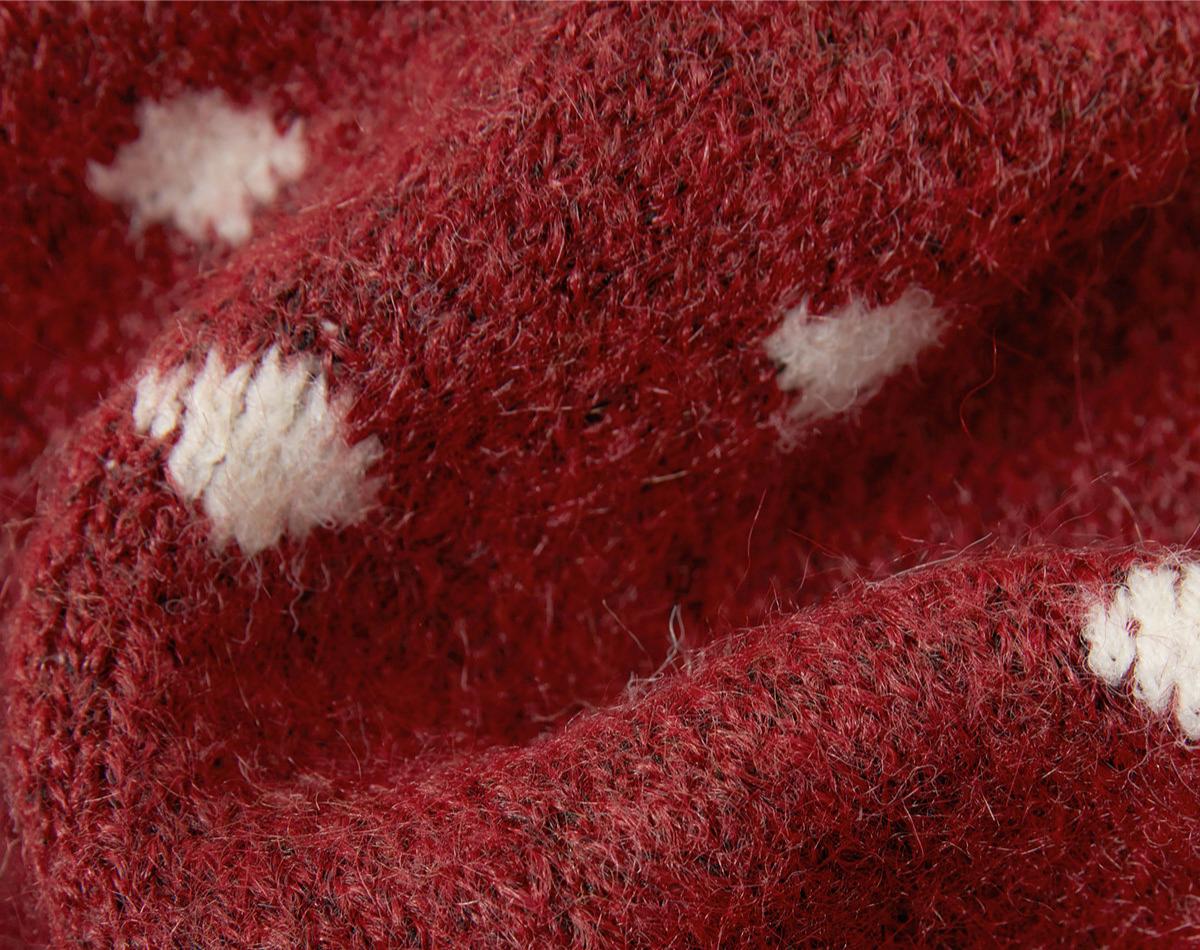 Women’s Color Block Knit Sweater with Bow Detail