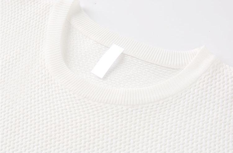 Men’s Old-Money Style Cool-Touch Honeycomb Knit T-Shirt