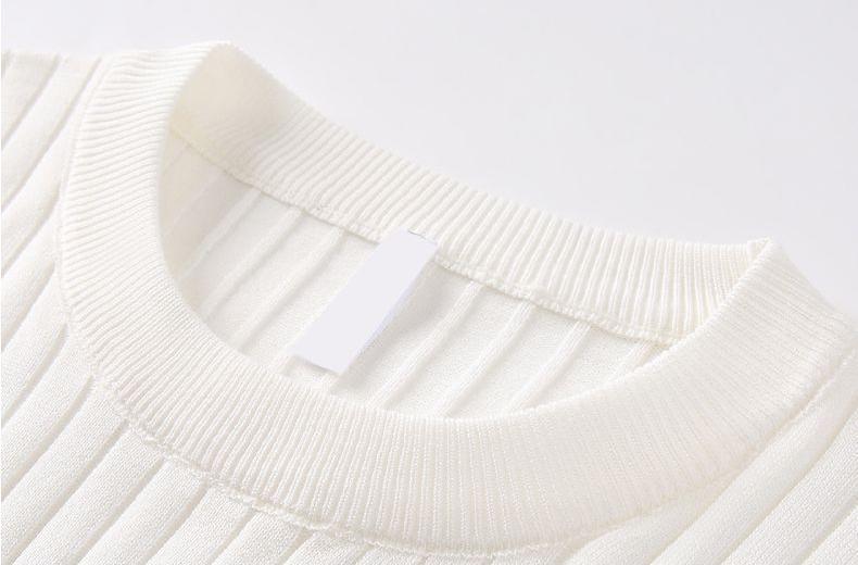 Men's Cooling Ribbed Knit Short Sleeve Shirt