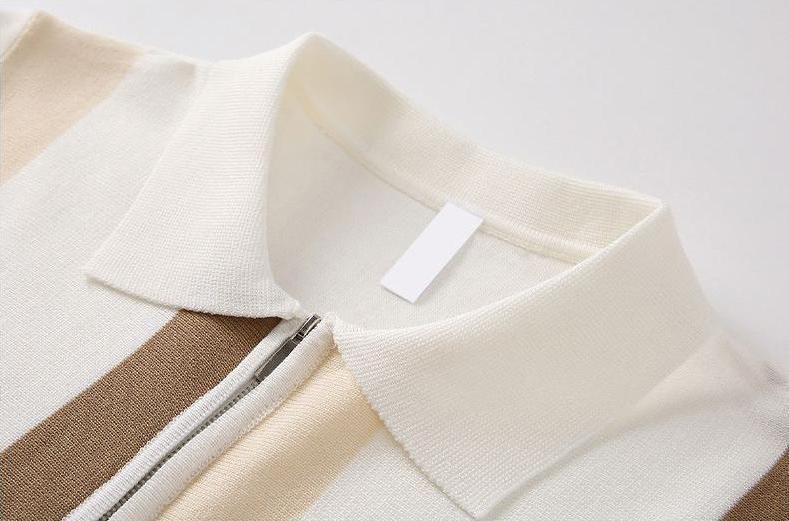Men's Cooling Cable Knit Polo Shirt