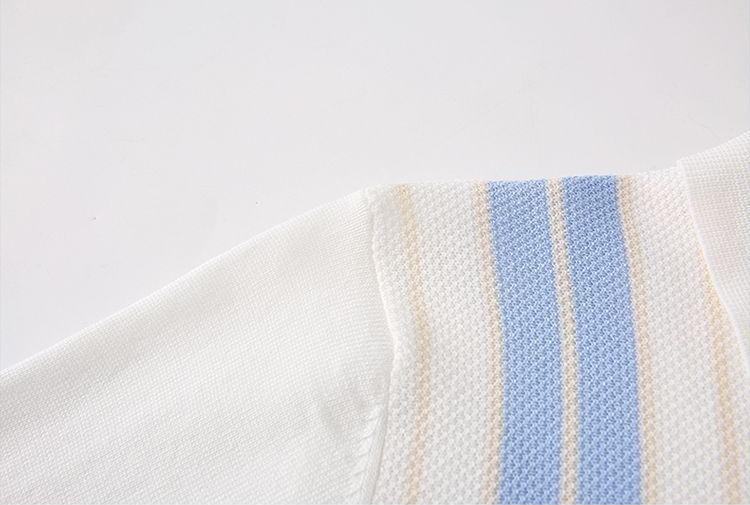 Men's Cooling Honeycomb Knit Half Zip Polo Shirt