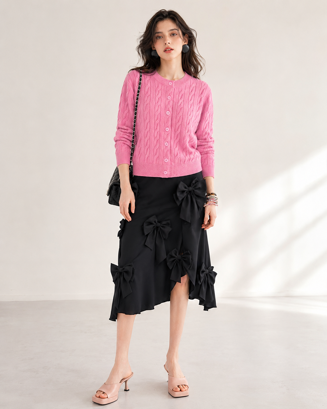Women’s  Cable Knit Cardigan Sweater