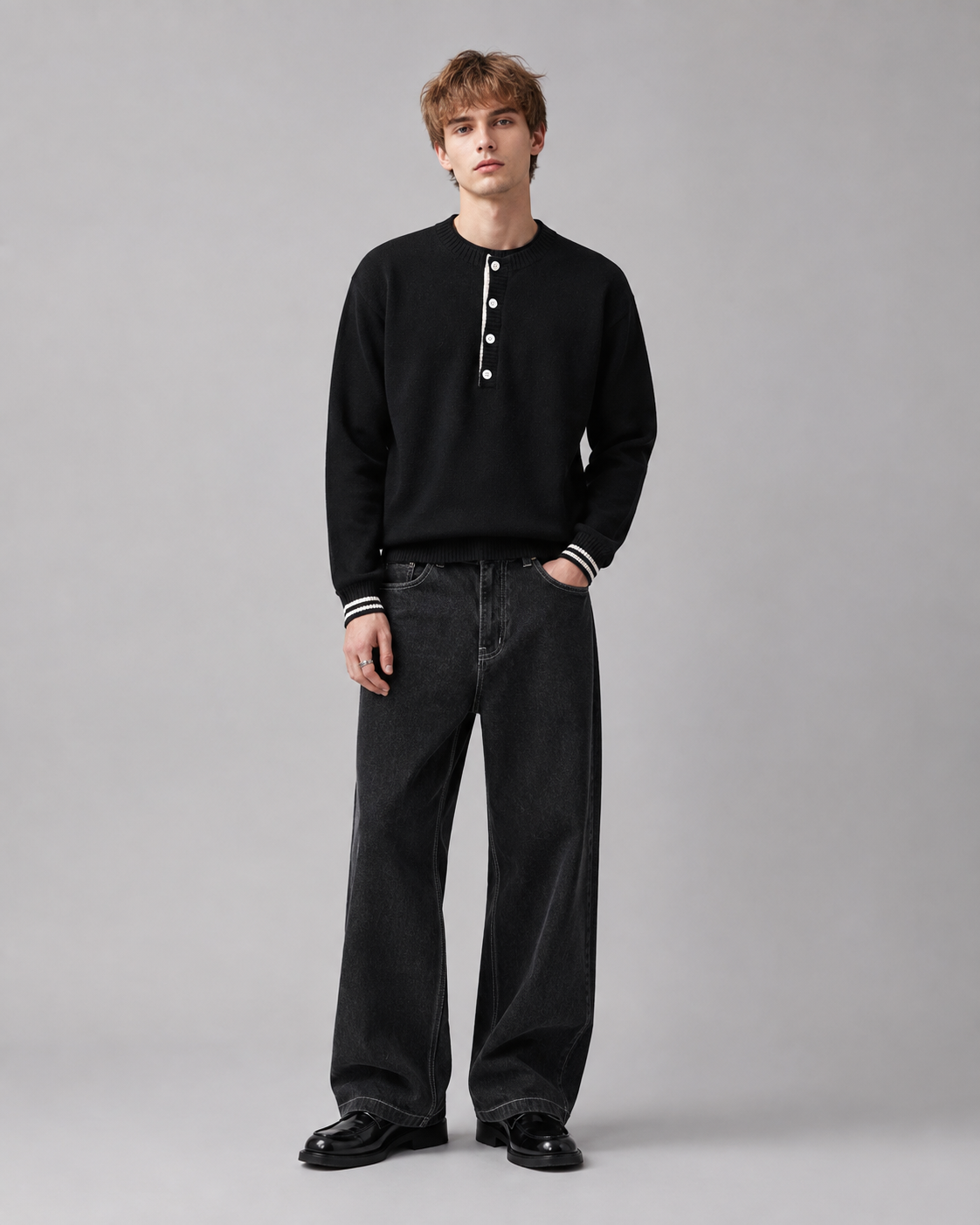 Unisex Vintage Casual Knit Sweater
