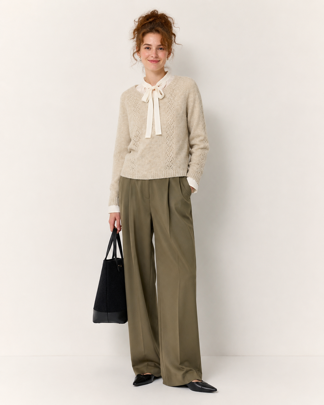 Women’s French Style Wool Blend Knit Sweater